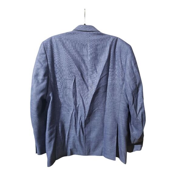 PERRY ELLIS PORTFOLIO Blue Double Vented Modern Fit Blazer Suit Jacket -Size 42R - Picture 2 of 11